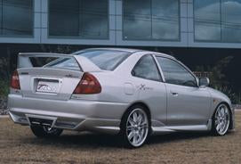 CE Coupe / CEII Sedan Lancer Rear Skirt R/T Extreme Bodykit - Centre Exhaust